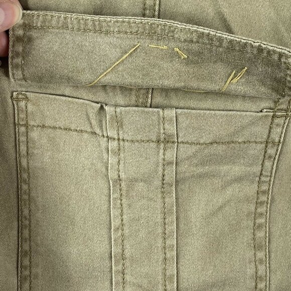 One 5 One 151 Jeans Womens Khaki Pants Studded Side‎ Flap Pockets 32x29 Skinny - Picture 12 of 12